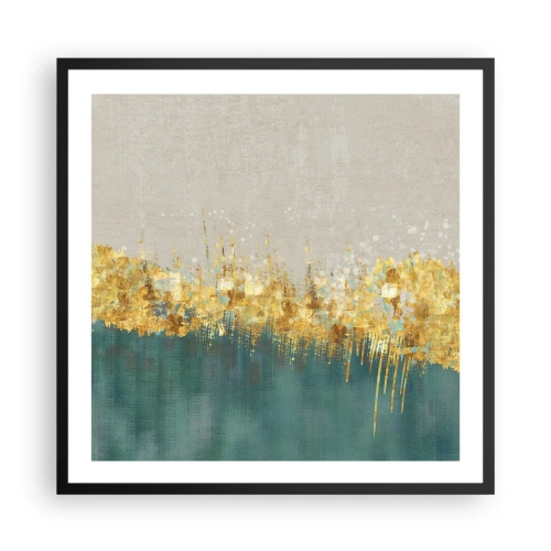 Poster in einem schwarzem Rahmen - Goldener Rand - 60x60 cm