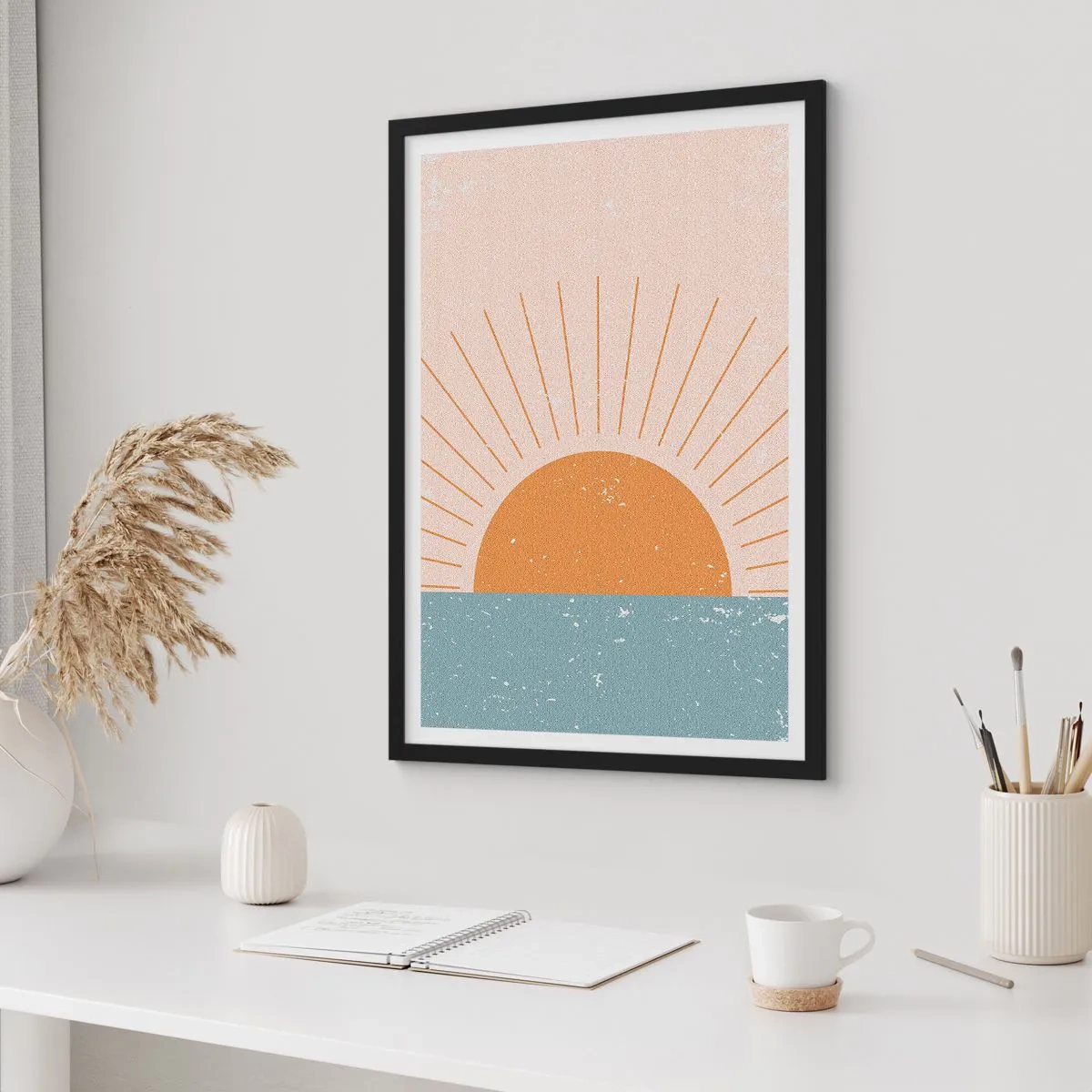 Poster in einem schwarzem Rahmen - Alltägliches Wunder - 40x50 cm