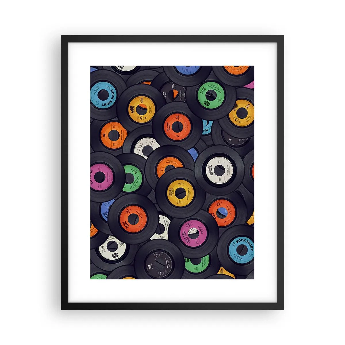 Poster in einem schwarzem Rahmen - Farben der Klassiker - 40x50 cm
