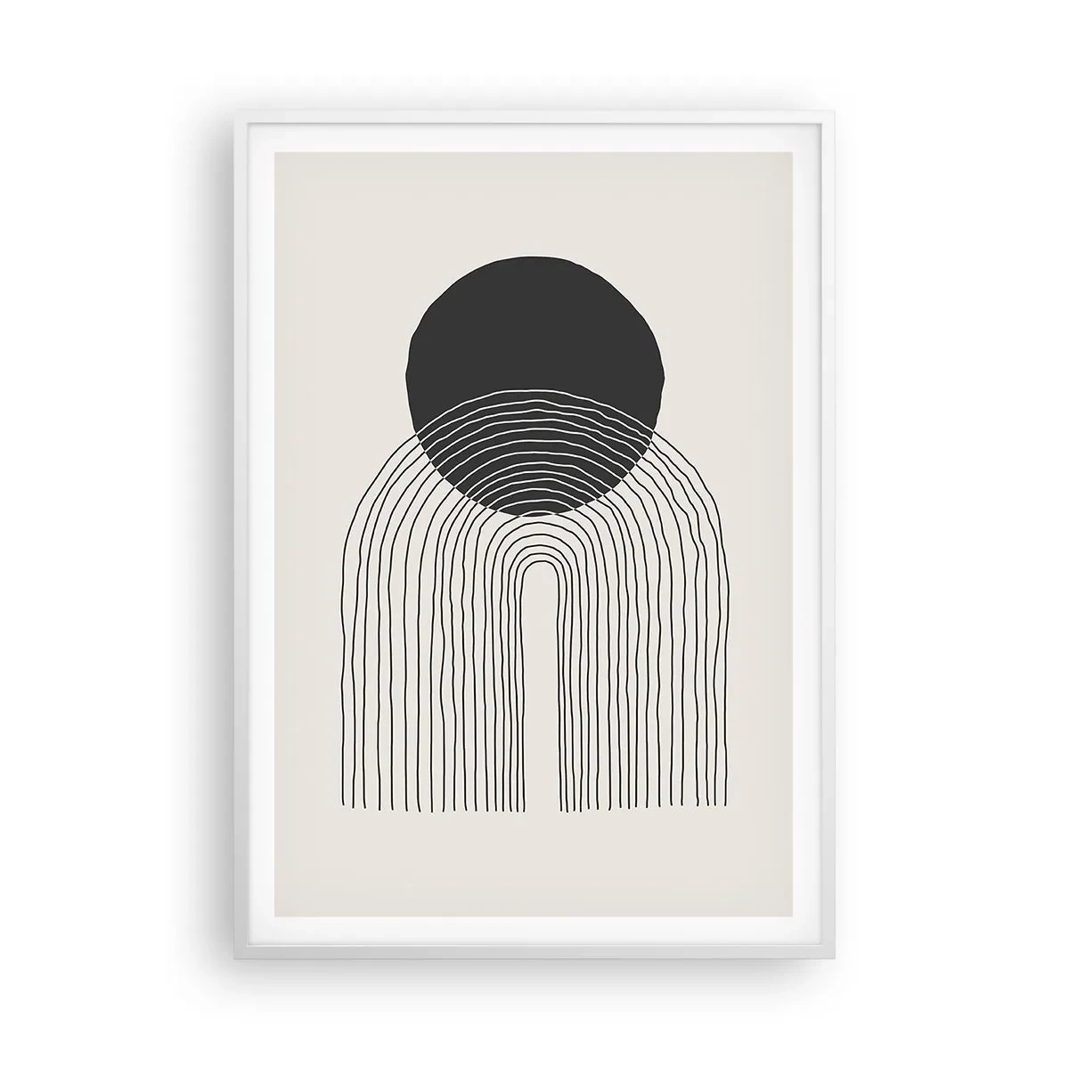 Poster in einem weißen Rahmen - Zittern und Vertrauen - 70x100 cm