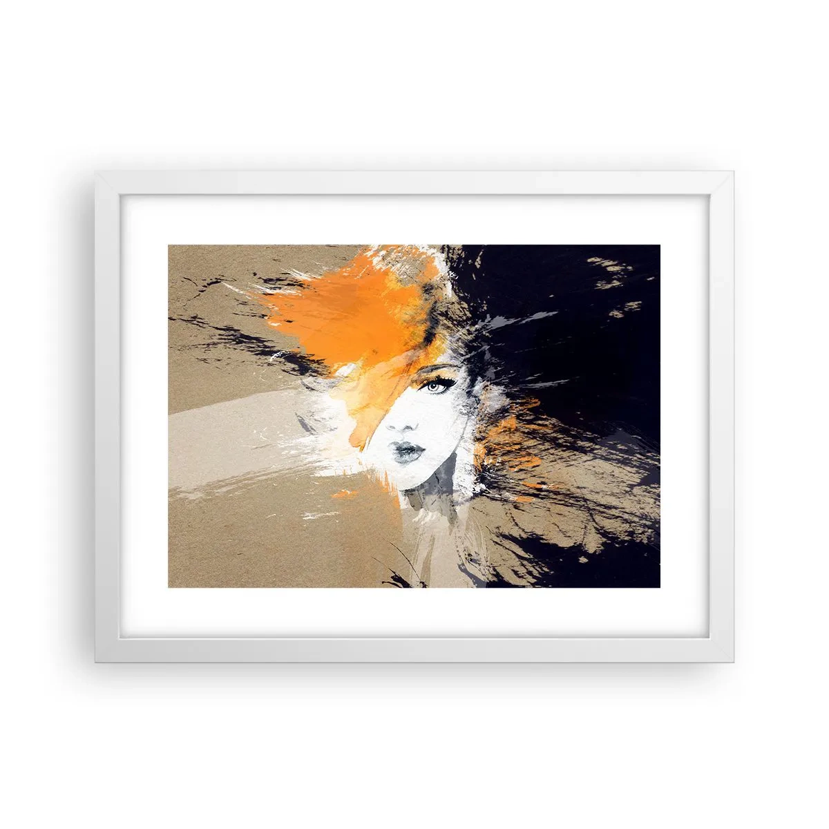 Poster in einem weißen Rahmen - Und es ist Licht - 40x30 cm