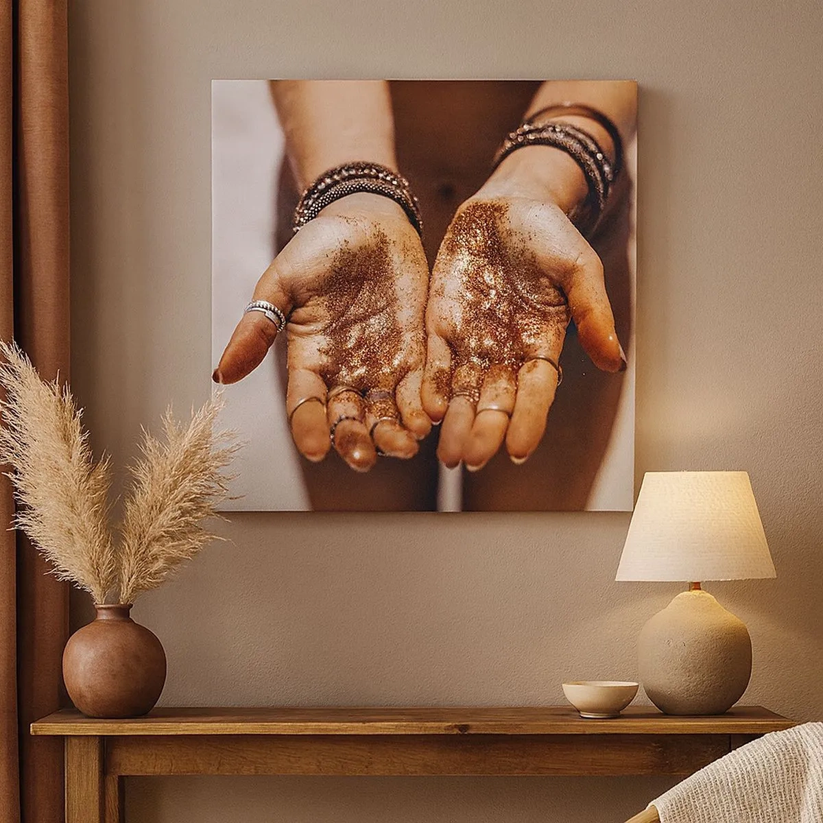 Bild auf Leinwand - Leinwandbild - Ein Geschenk für dich - 30x30 cm