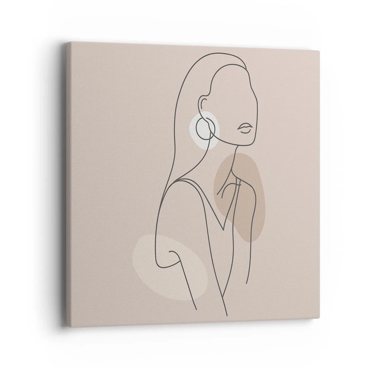 Bild auf Leinwand - Leinwandbild - Mädchenhafte Ikone - 40x40 cm