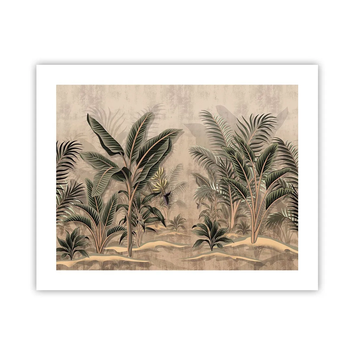 Poster - Eine Gravur im Kolonialstil - 50x40 cm
