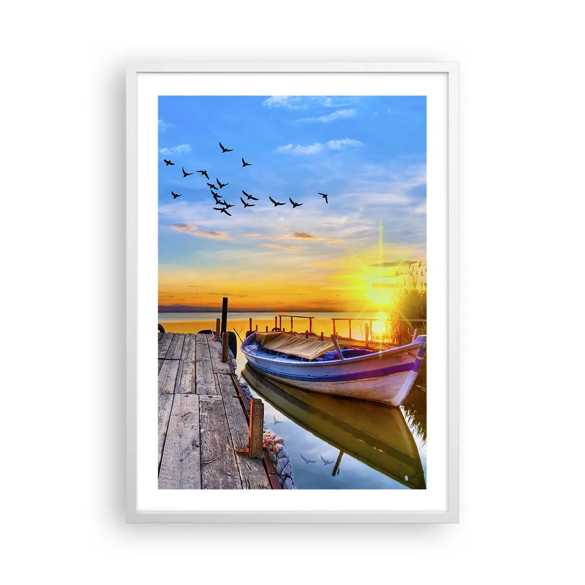 Poster in einem weißen Rahmen - Bis morgen - 50x70 cm