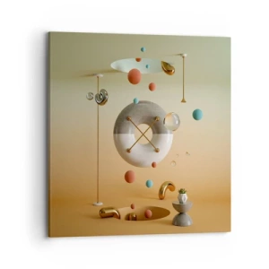 Bild auf Leinwand - Leinwandbild - Alles kann passieren - 70x70 cm