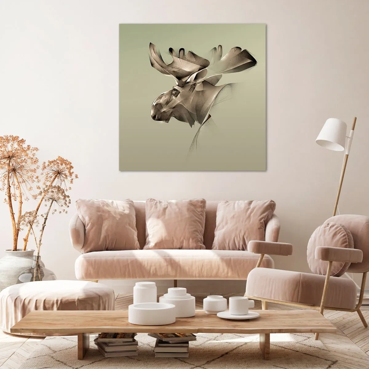 Bild auf Leinwand - Leinwandbild - Die sanfte Kraft des Friedens - 40x40 cm