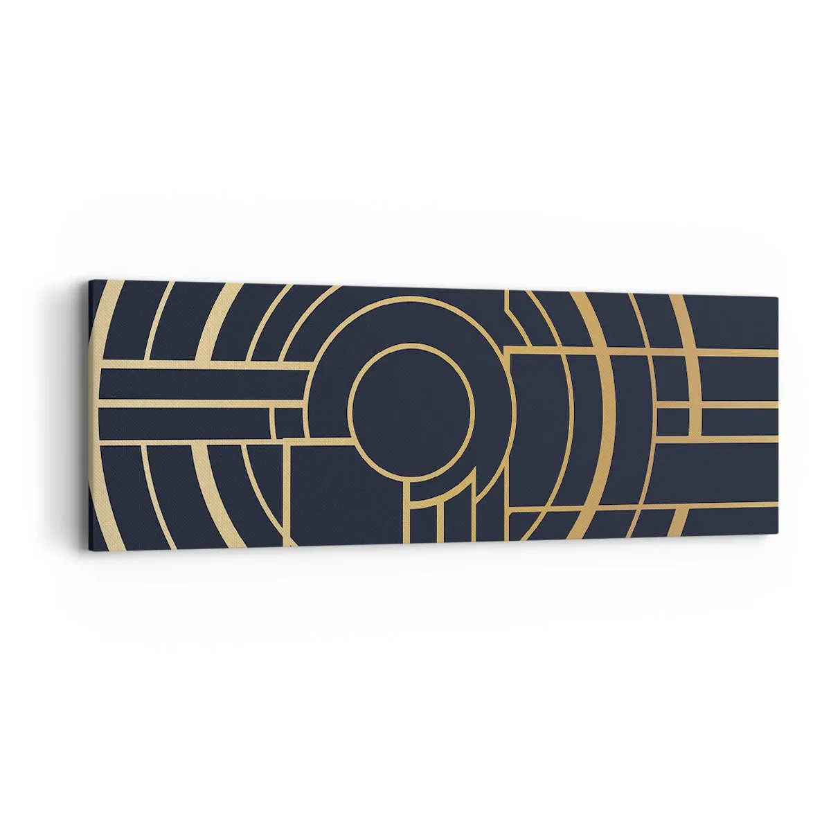 Bild auf Leinwand - Leinwandbild - Wendungen der Dinge - 90x30 cm