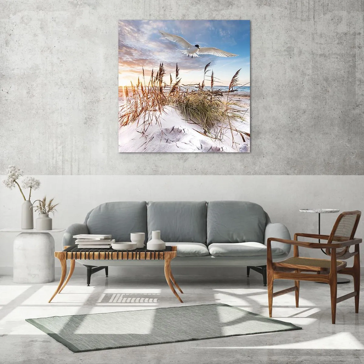 Glasbild - Bild auf glas - Wind vom Meer - 50x50 cm