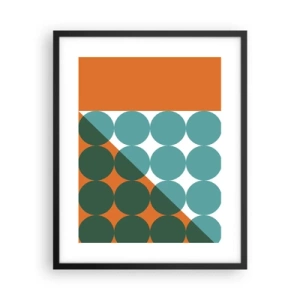 Poster in einem schwarzem Rahmen - Nach oben und schräg - 40x50 cm