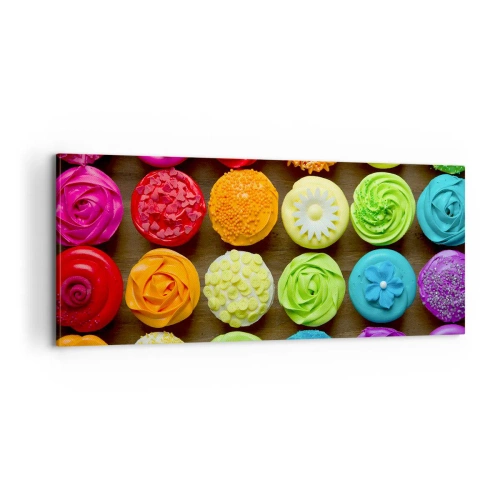 Bild auf Leinwand - Leinwandbild - Alles andere - alles lecker - 100x40 cm