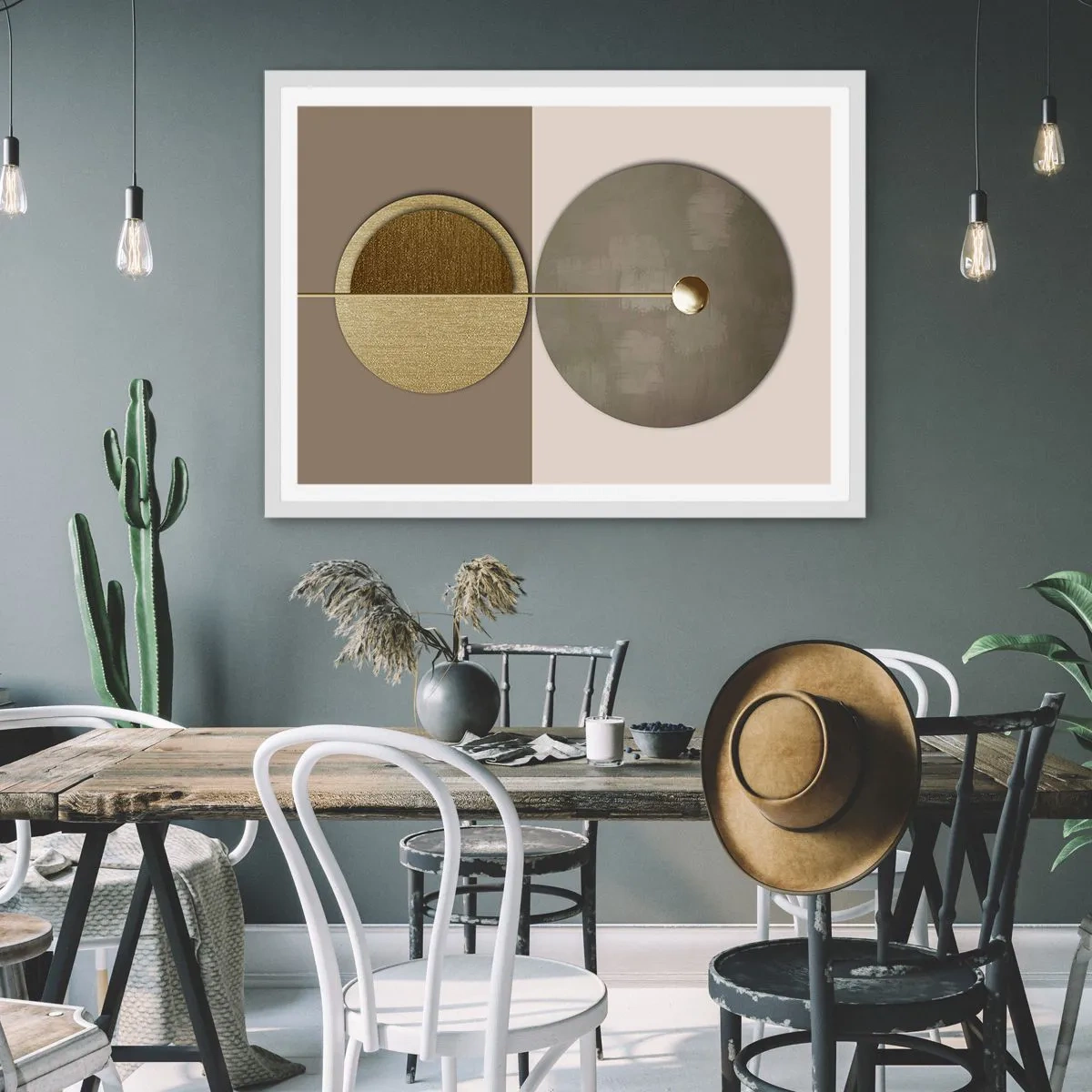 Poster in einem weißen Rahmen - Perfekte Balance - 91x61 cm