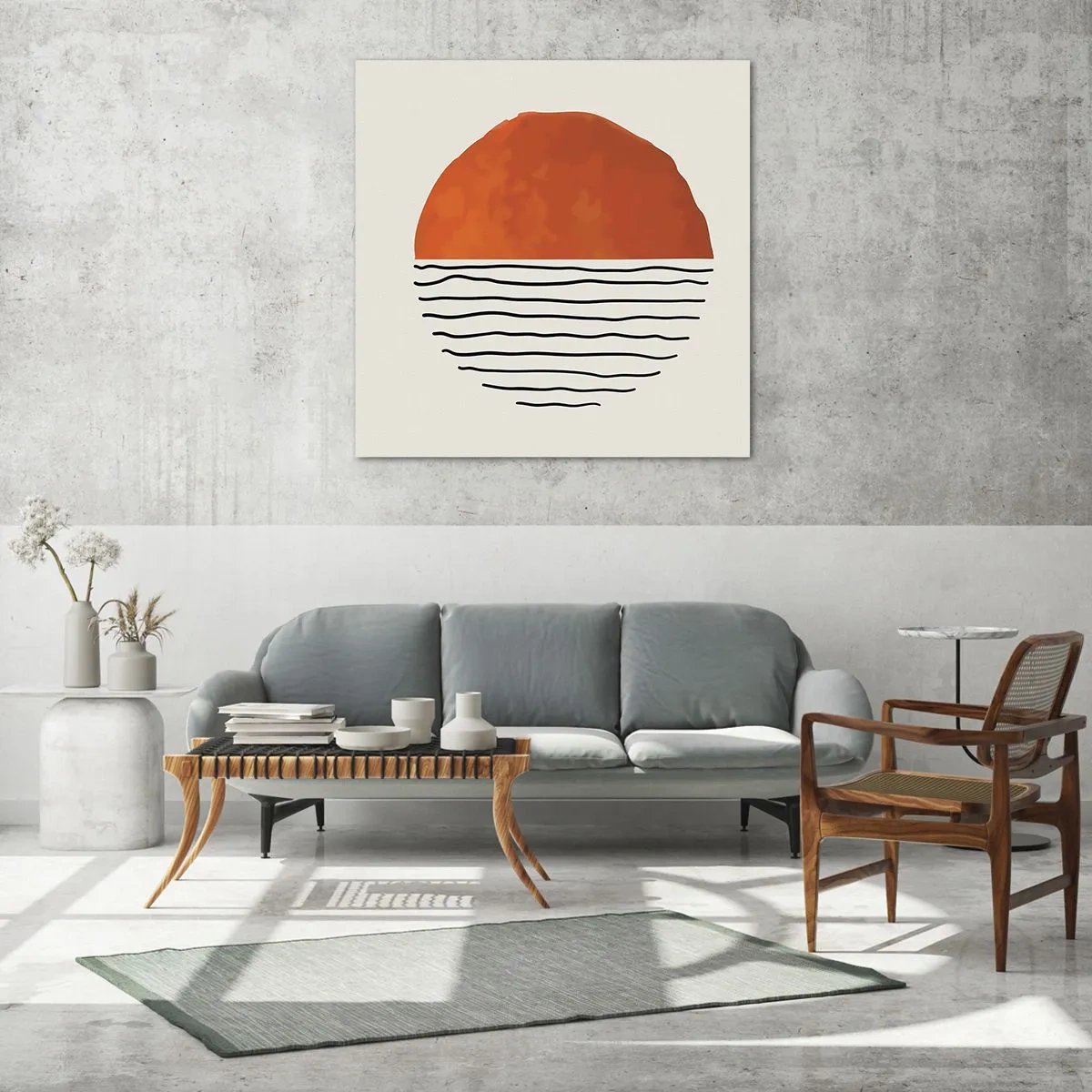 Glasbild - Bild auf glas - Im japanischen Klima - 70x70 cm
