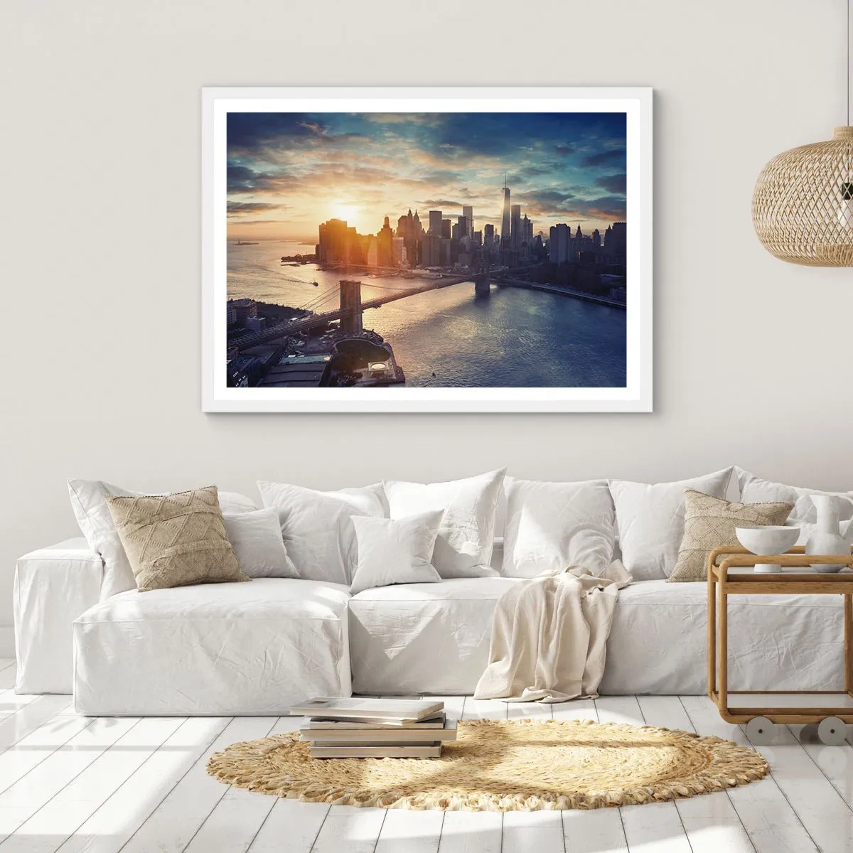 Poster in einem weißen Rahmen - Westliches Kulturdenkmal - 70x50 cm