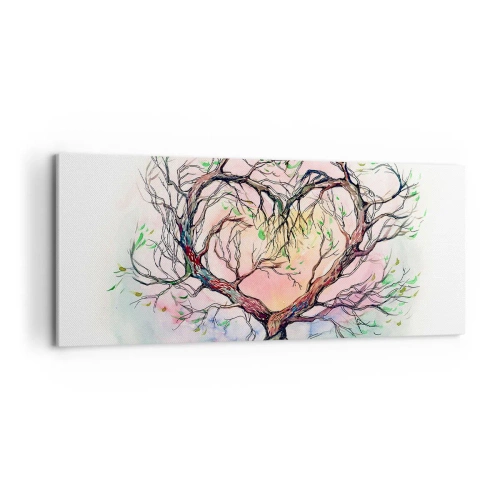 Bild auf Leinwand - Leinwandbild - Gemeinsam gegen die Stürme - 100x40 cm