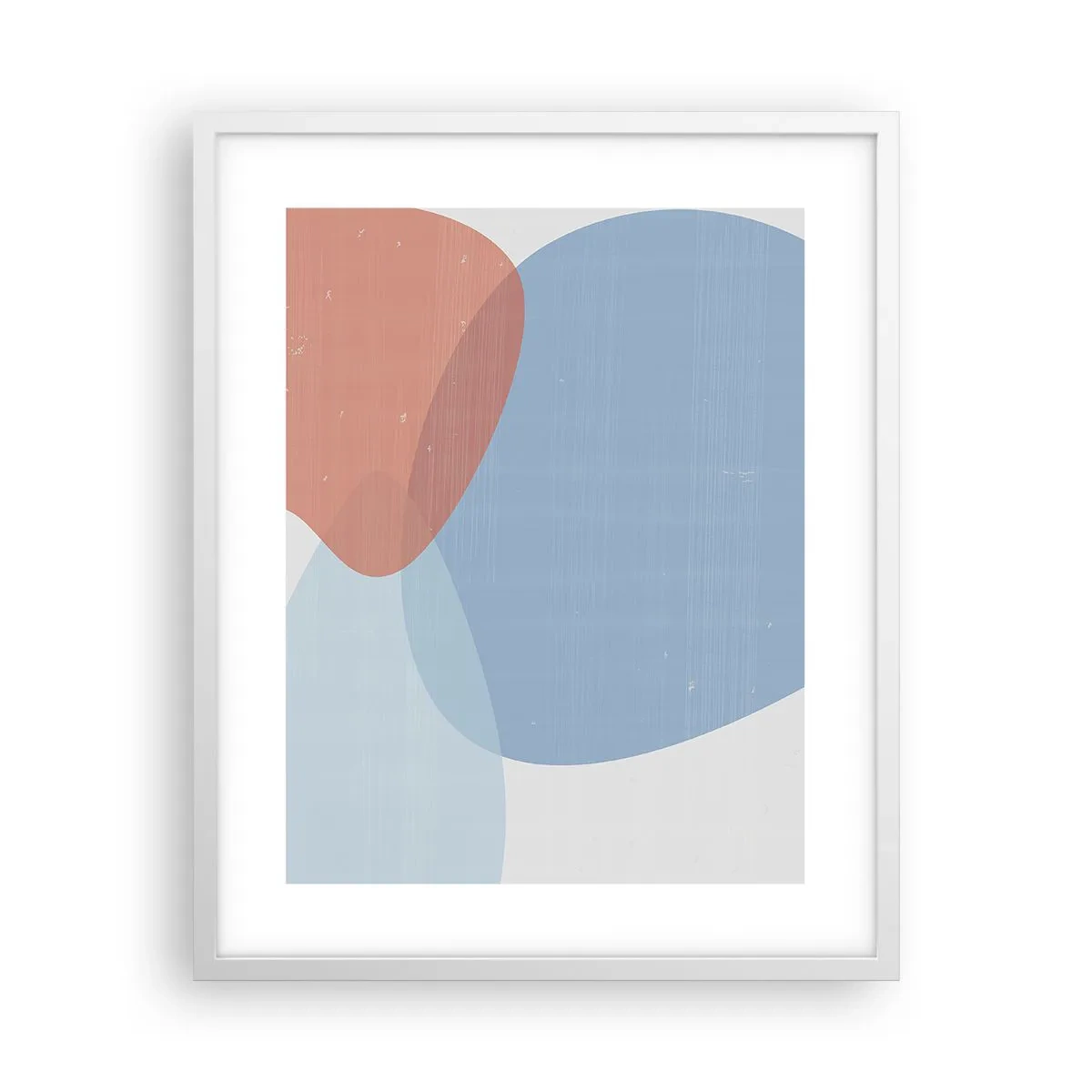 Poster in einem weißen Rahmen - Pastellbeziehungen - 40x50 cm