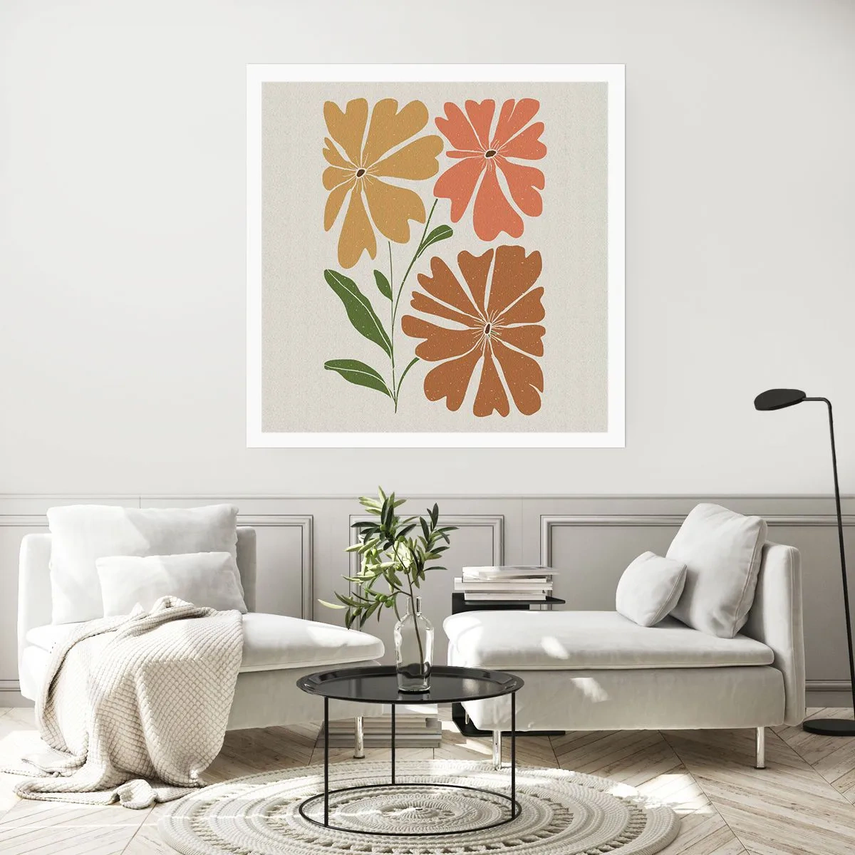 Poster - Natur und Geometrie - 50x50 cm