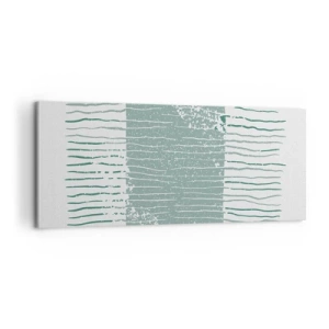 Bild auf Leinwand - Leinwandbild - Marine Abstraktion - 100x40 cm