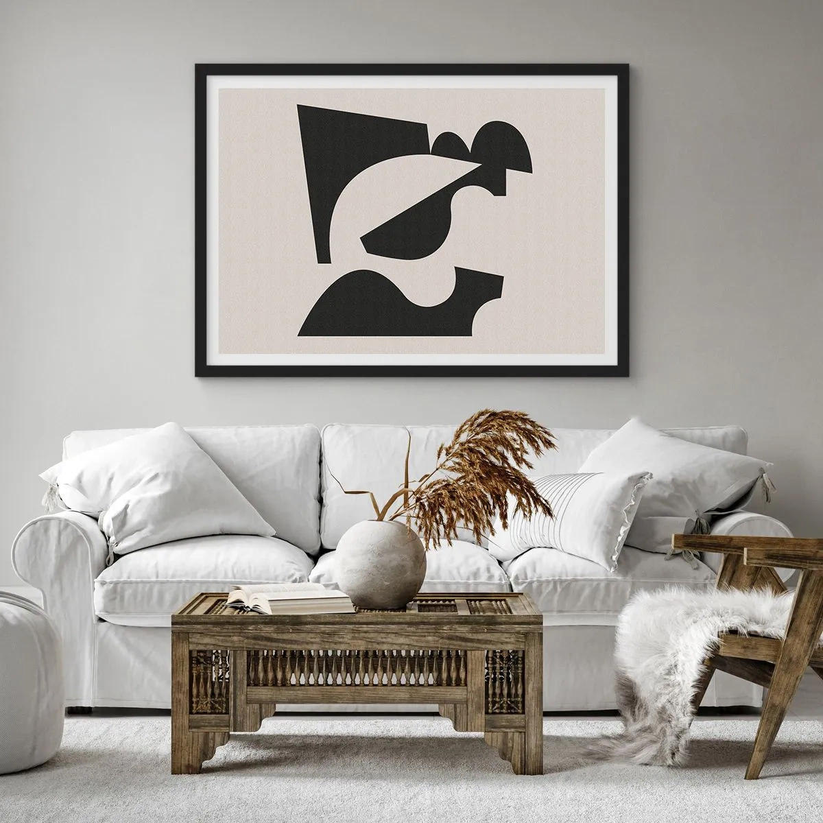 Poster in einem schwarzem Rahmen - Zum Selbstbauen - 91x61 cm