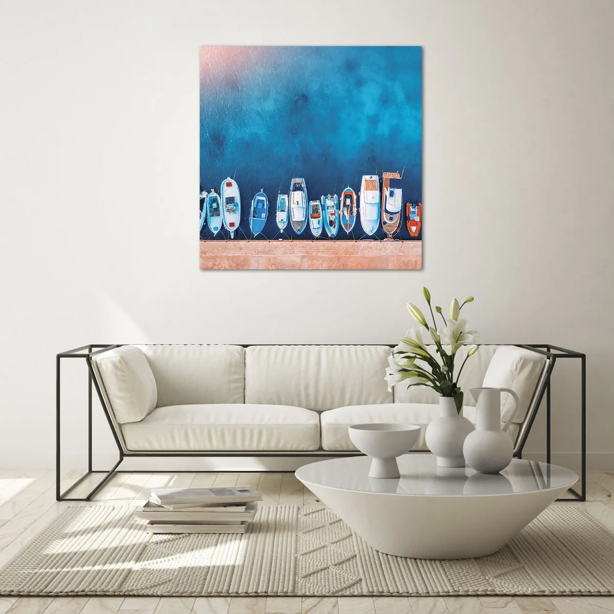 Glasbild - Bild auf glas - In einer Reihe - 60x60 cm