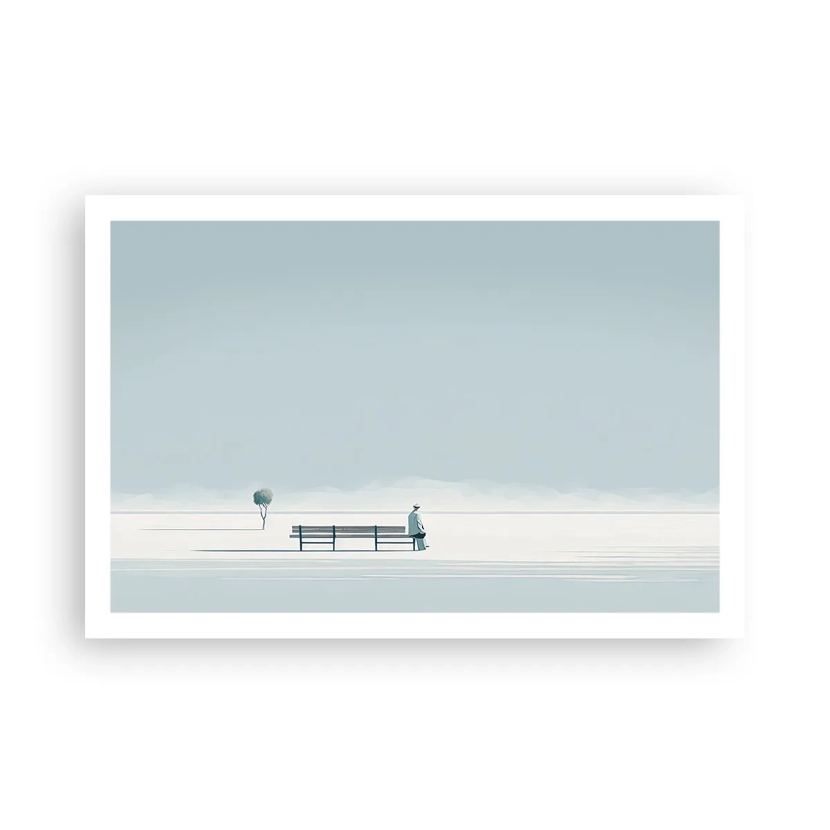 Poster - Ja, ich warte. - 91x61 cm