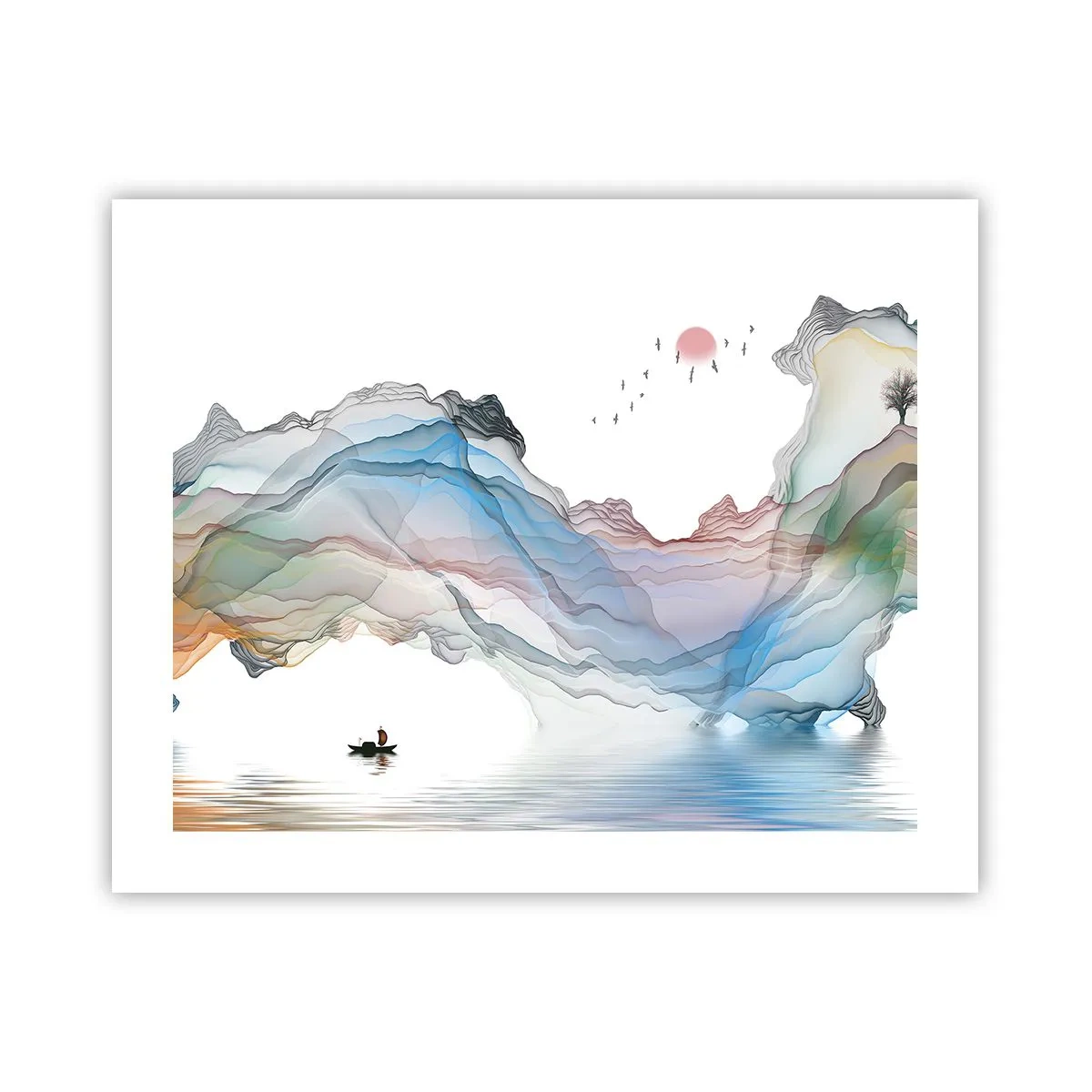 Poster - Zu den Kristallbergen - 50x40 cm