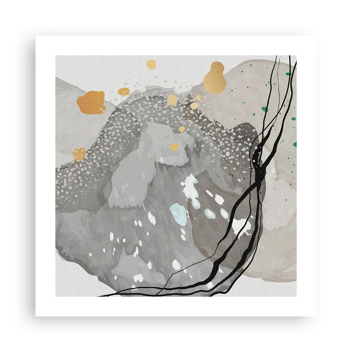 Poster - Organische Komposition - 50x50 cm