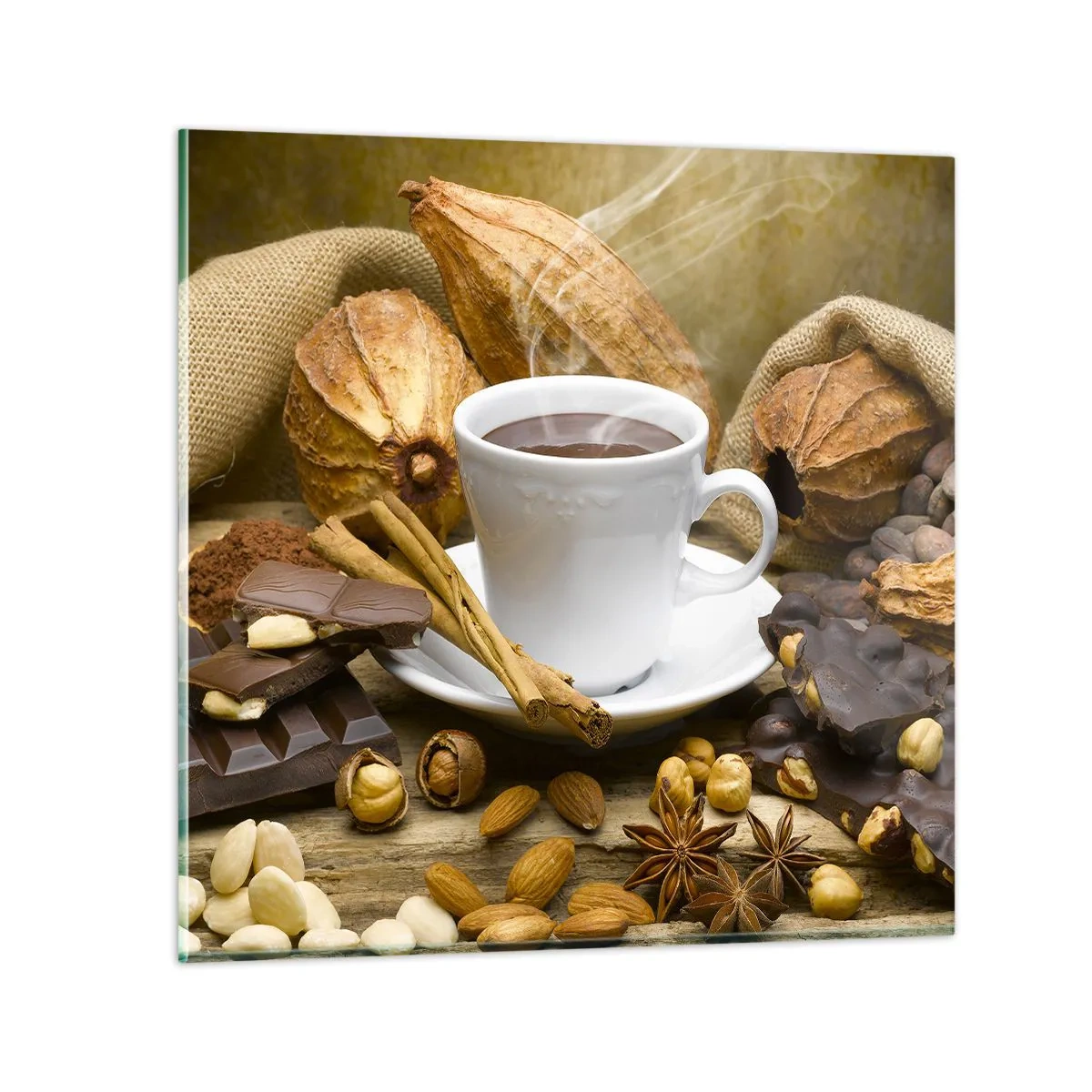 Glasbild - Bild auf glas - Für Nervenkitzel-Suchende - 40x40 cm