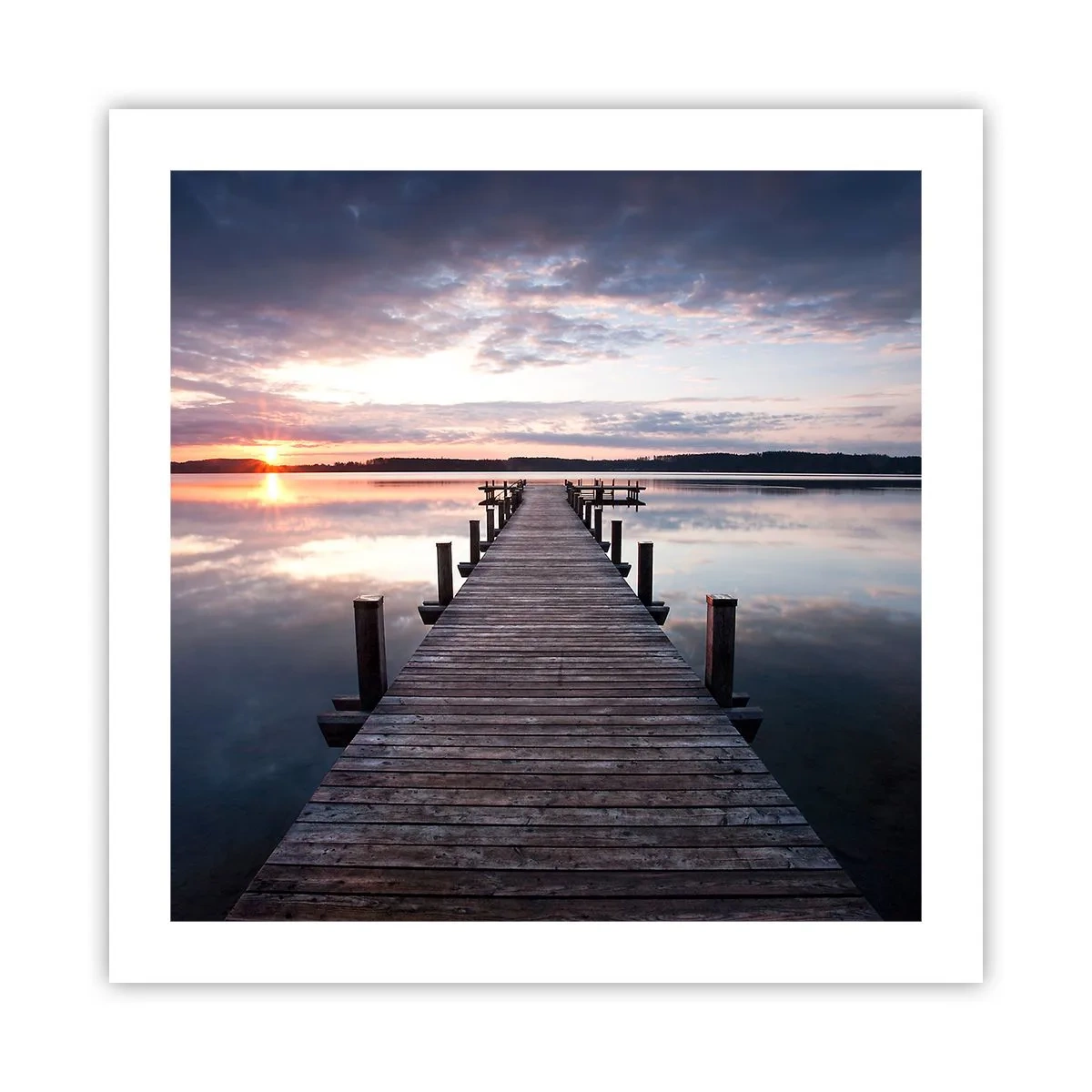 Poster - Eine stille Grenze zwischen Tag und Nacht - 50x50 cm