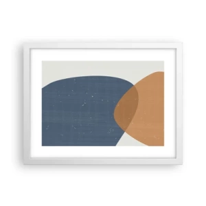 Poster in einem weißen Rahmen - Ovale und Einflüsse - 40x30 cm