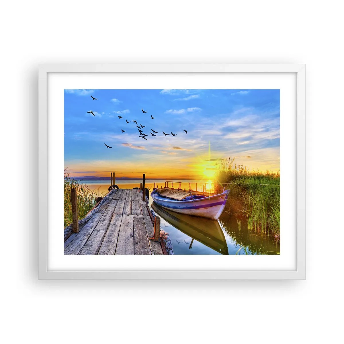 Poster in einem weißen Rahmen - Bis morgen - 50x40 cm