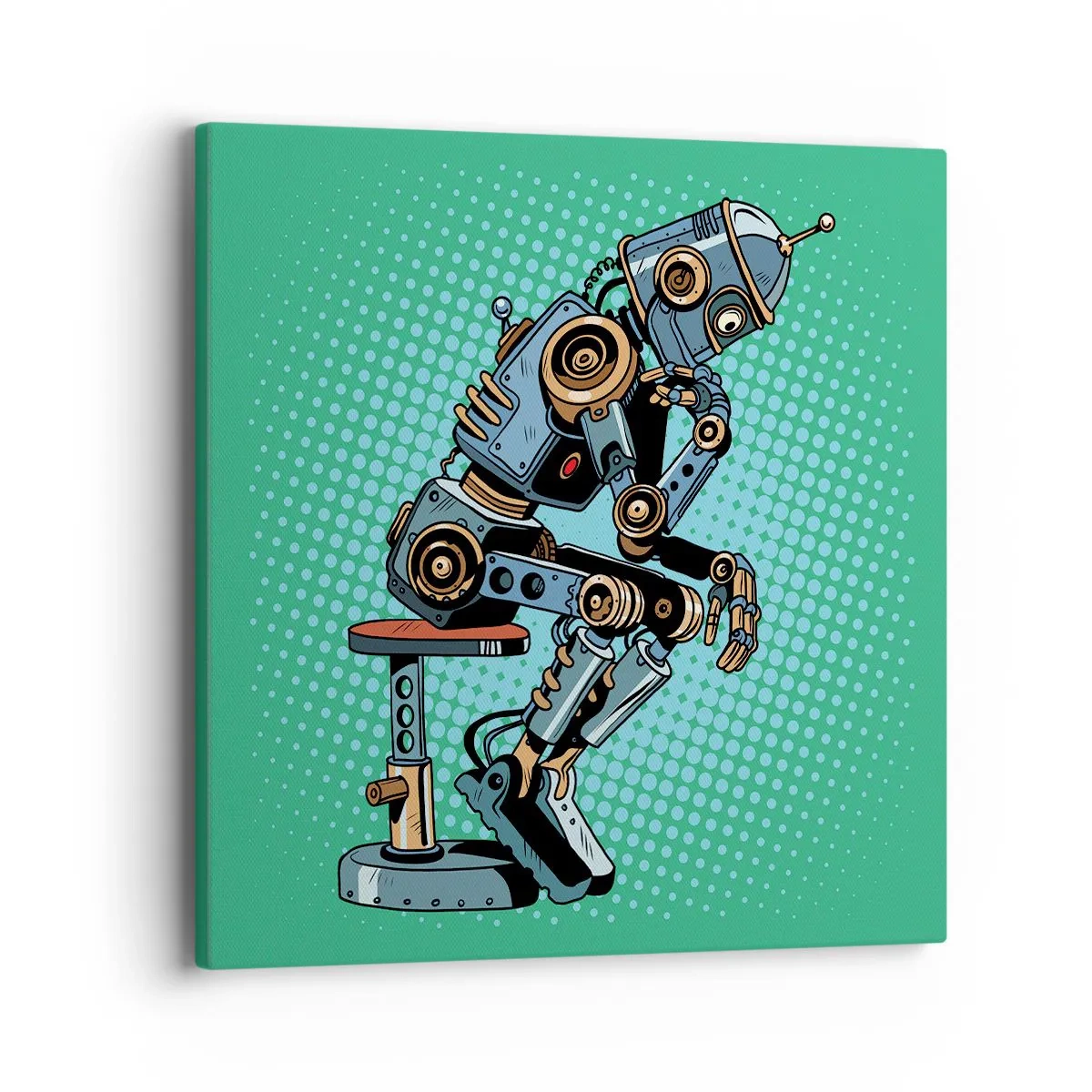 Bild auf Leinwand - Leinwandbild - Über der Essenz des Seins - 40x40 cm