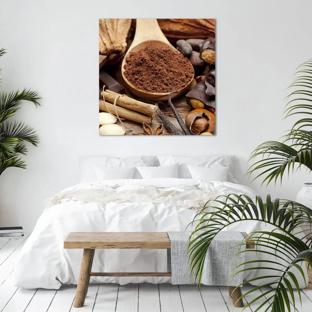 Bild auf Leinwand - Leinwandbild - Die Beste gegen Sorgen - 50x50 cm