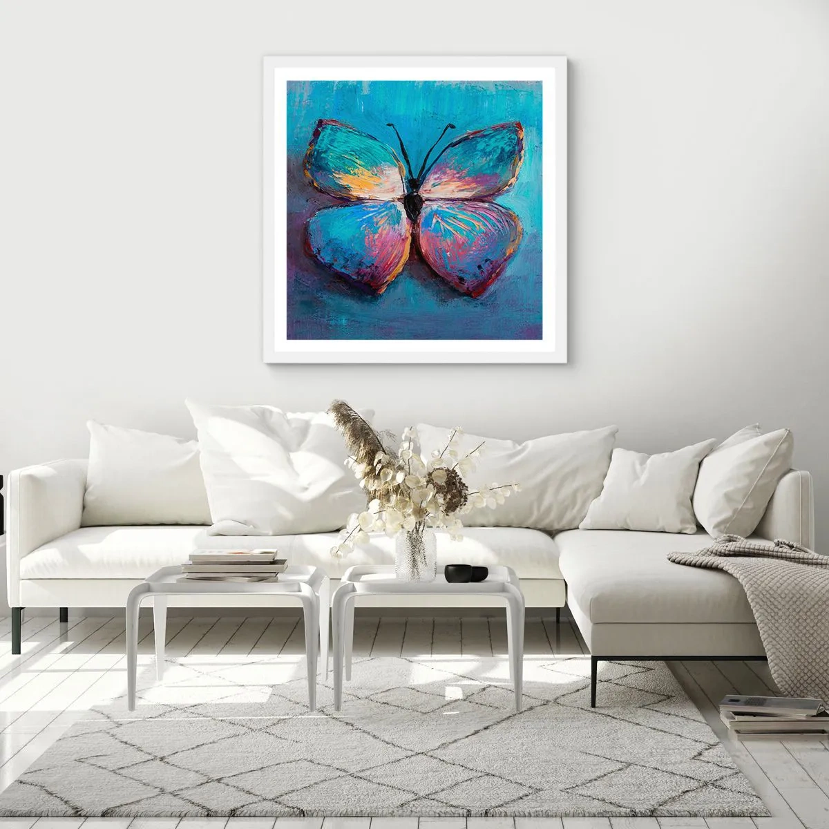 Poster in einem weißen Rahmen - In all seiner Pracht - 40x40 cm