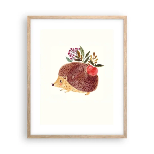 Poster in einem Rahmen aus heller Eiche - Und dann magst du mich schon - 40x50 cm