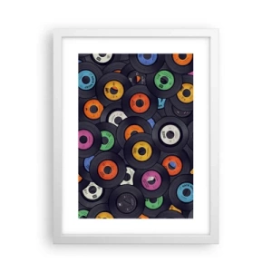 Poster in einem weißen Rahmen - Farben der Klassiker - 30x40 cm