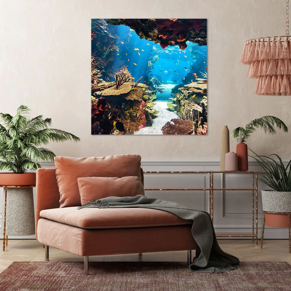 Bild auf Leinwand - Leinwandbild - Du hast es noch nicht einmal geträumt - 60x60 cm