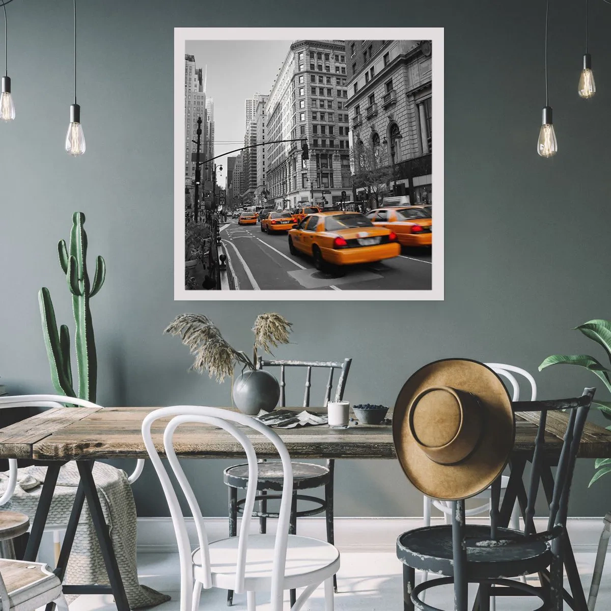 Poster - Sonnen der Großstadt - 40x40 cm