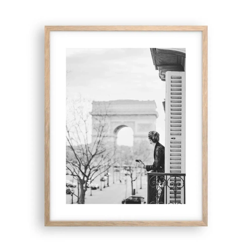 Poster in einem Rahmen aus heller Eiche - Ein Zimmer mit Aussicht - 40x50 cm