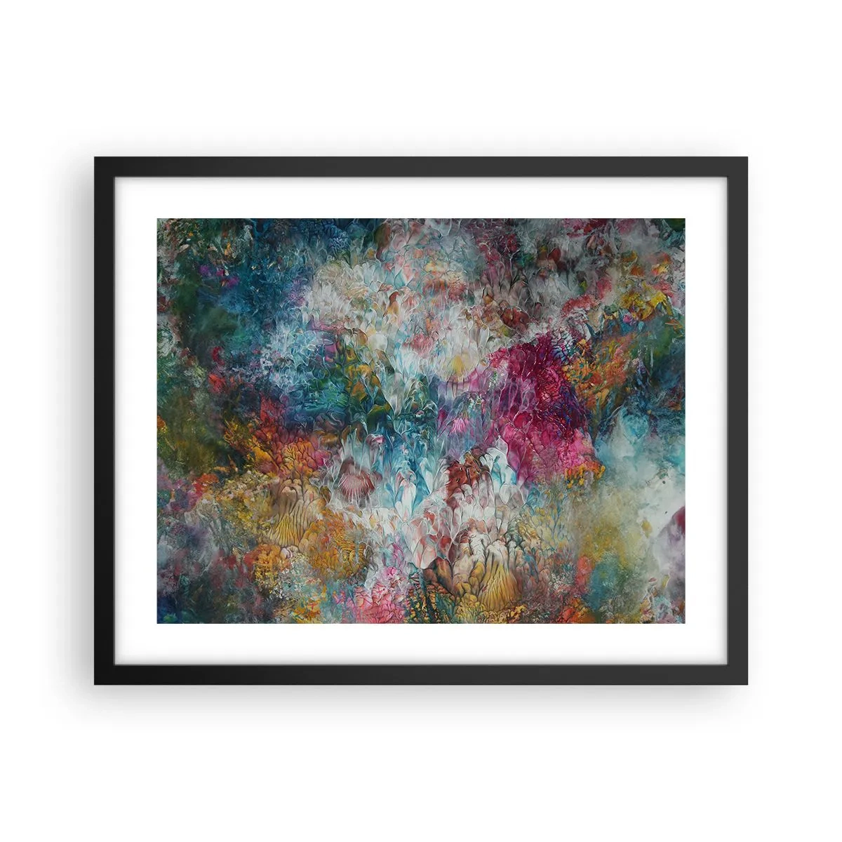 Poster in einem schwarzem Rahmen - In voller Blüte - 50x40 cm