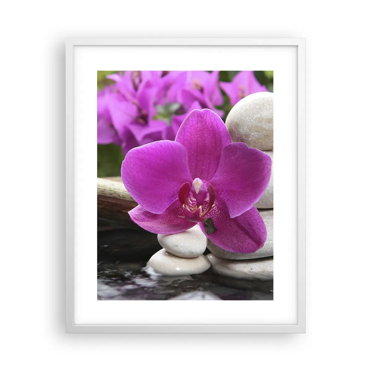 Poster in einem weißen Rahmen - Du ruhst dich schon aus - 40x50 cm