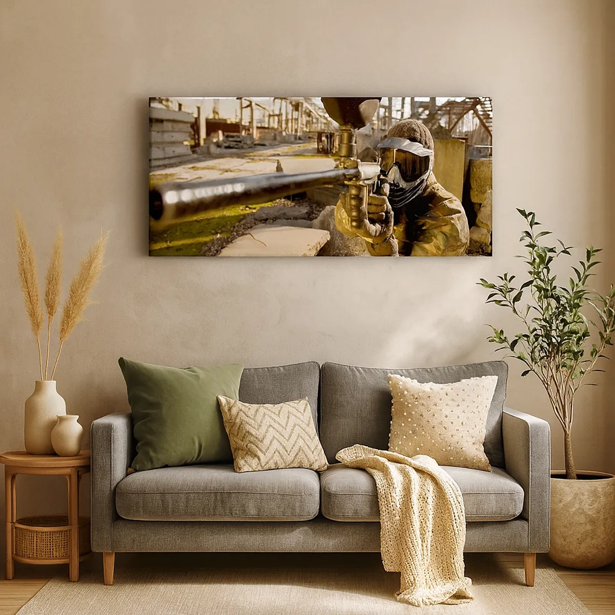 Bild auf Leinwand - Leinwandbild - Auch du kannst ein Held werden - 30x30 cm