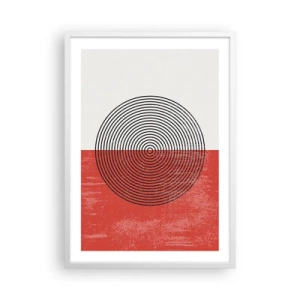 Poster in einem weißen Rahmen - Auf den Punkt gebracht - 50x70 cm