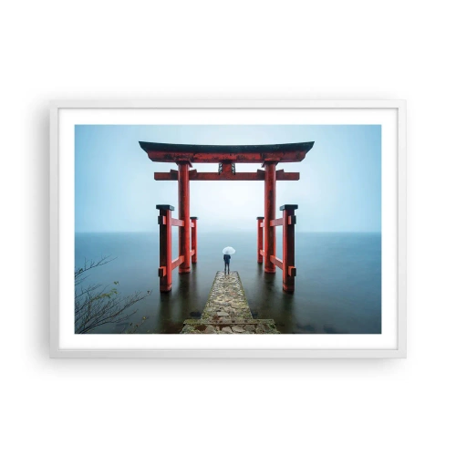 Poster in einem weißen Rahmen - Japanische Träumerei - 70x50 cm