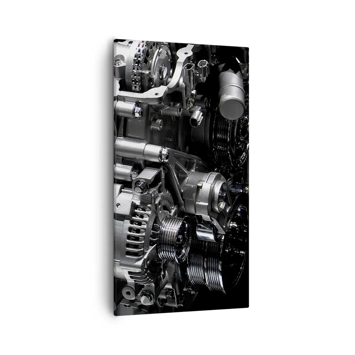 Bild auf Leinwand - Leinwandbild - Stahl, schön, stark - 55x100 cm