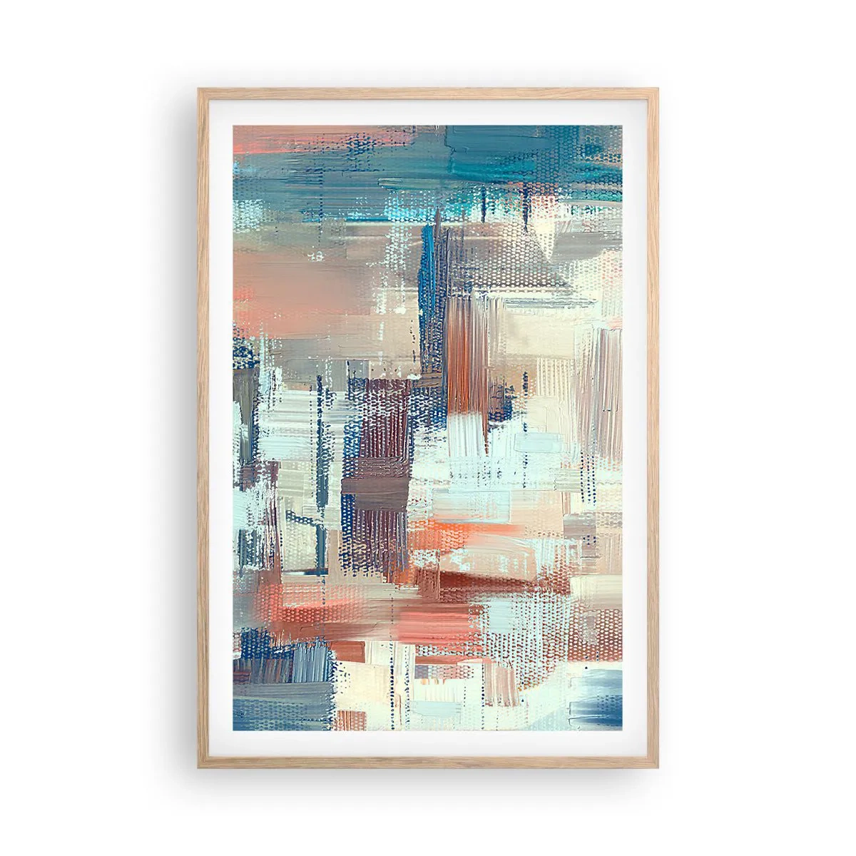 Poster in einem Rahmen aus heller Eiche - Zum Licht kommen - 61x91 cm
