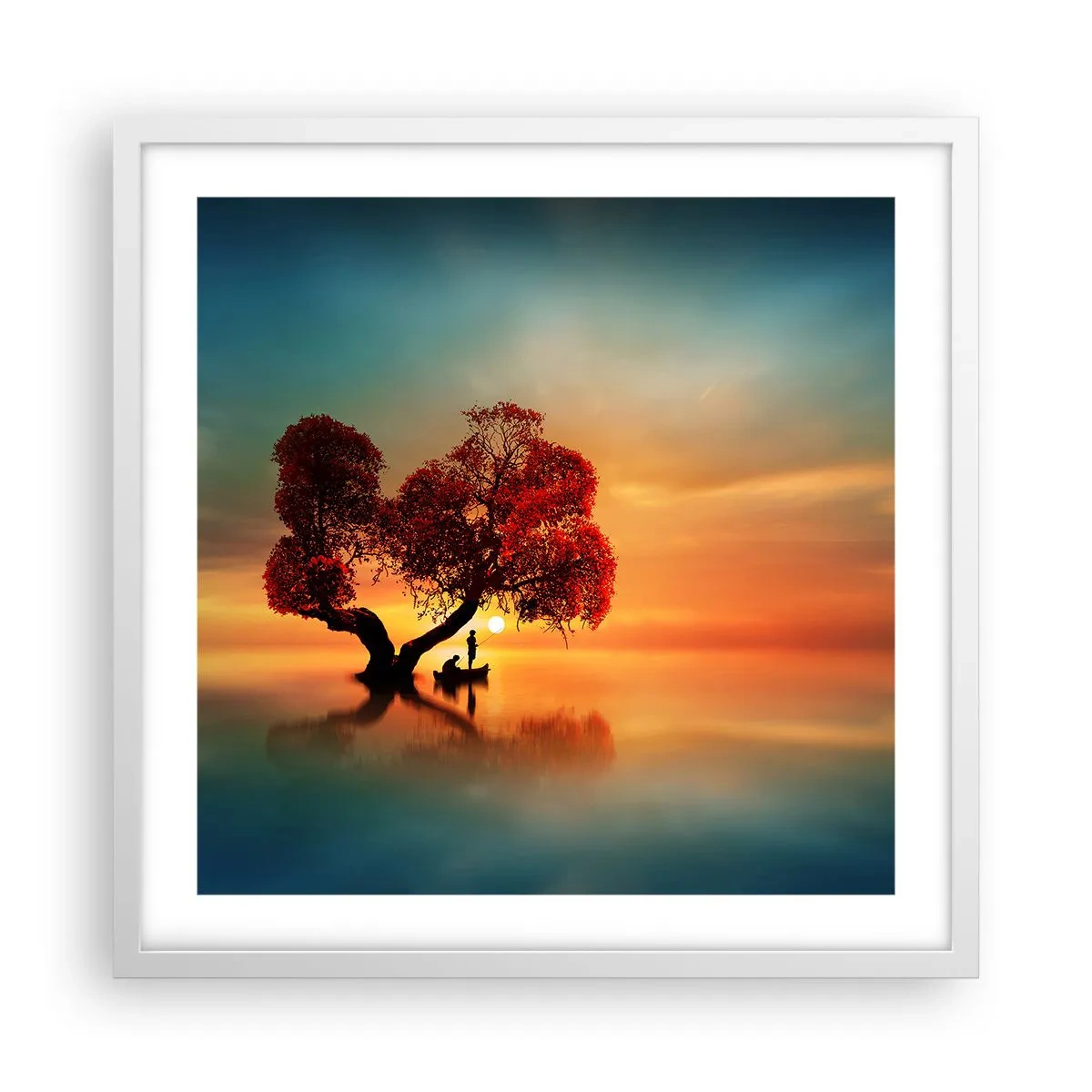 Poster in einem weißen Rahmen - Oddaysons und die Stille der Weltlosen - 50x50 cm