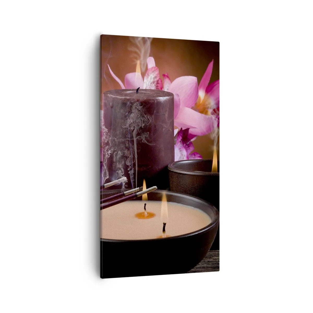 Bild auf Leinwand - Leinwandbild - Den Geist frei machen, den Körper beruhigen - 55x100 cm