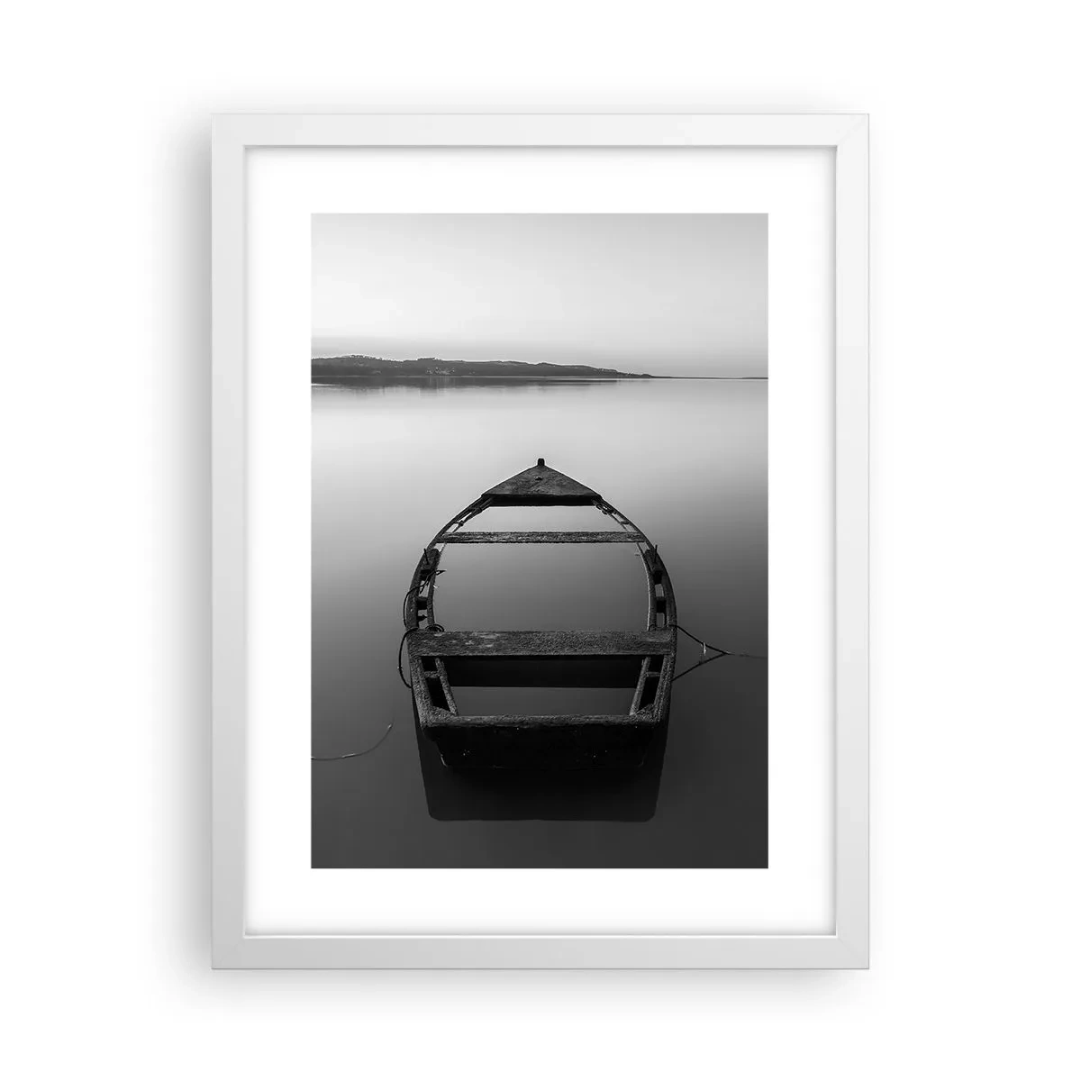 Poster in einem weißen Rahmen - Sehnsucht und Melancholie - 30x40 cm