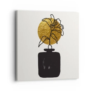 Bild auf Leinwand - Leinwandbild - Schönheit ist Gold wert - 30x30 cm